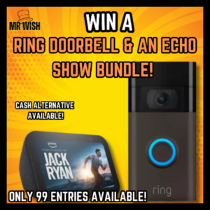 Ring Doorbell & Amazon Echo Show 5 Smart Bundle (Only 99 Entries - Low Odds)