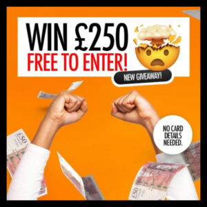 Free Entry £250 Cash Draw