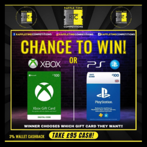 £100 Xbox or PS Gift Card
