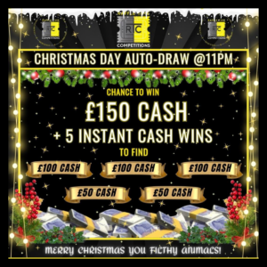 £150 Cash + 5 Instant Wins