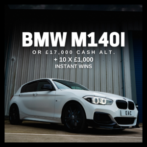 BMW M140i or £17,000 Tax Free cash + 10 x £1,000 Instant Wins