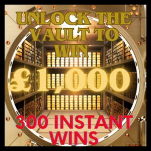 Unlock The Vault to win £1000 + 300 Instant Wins