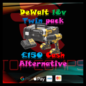 Dewalt XR Drill/Impact Twin Pack or £150 + Instants