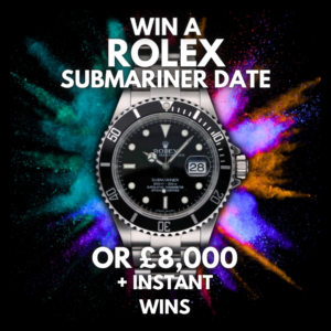 Rolex Submariner Date or £8,000 + Instant Wins