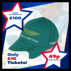 Aston Martin Formula 1 Cap Signed By Fernando Alonso (Cash Alt. £100)