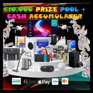 £10,000 Prize Pool + Cash Accumulator starting at £250 Early Bird Price