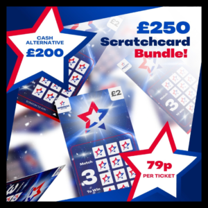 £250 Scratch Card Bundle (Cash Alt. £200)