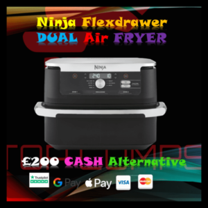 Ninja Flexdrawer Dual Air Fryer or £200 Choose your own Ticket Numbers