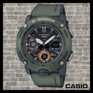 G-Shock Classic Carbon Dual Display Green Plastic Strap Watch (Cash Alt. £75)