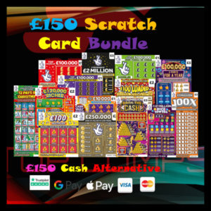 £150 Scratchcard Bundle Choose your own Lucky Numbers
