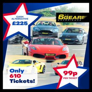 Driving Experience: Supercar Six Thrill (Cash Alt. £225)