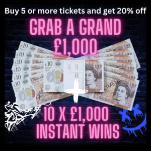 Grab a Grand! 10 x £1000 Instant wins + £1000 Jackpot