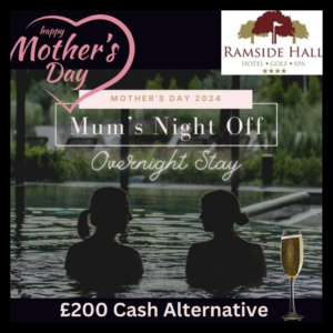 Mums night off for 2 – Ramside Hall