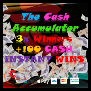Cash Accumulator 3x Winners+ 100 Cash Instant Wins