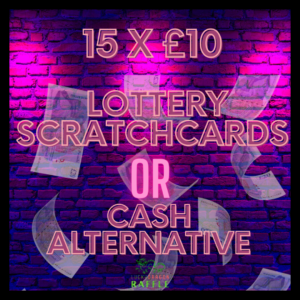 15 x £10 Lottery Scratchcards or Cash Alternative