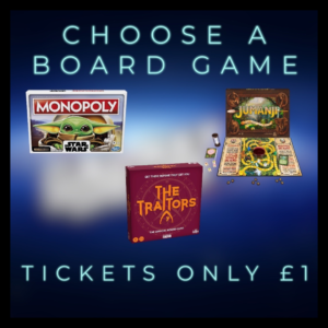 Choice of Board Game (Jumanji / Mandalorian Monopoly / The Traitors)
