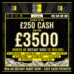 £3750 Instant Win Prize Pot