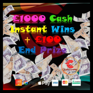 £1000 Cash instants + £100 End Prize