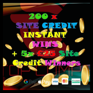 5x £25 Site Credit + 200 Site credit instant wins