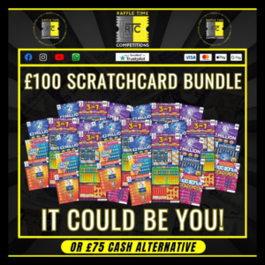 £100 scratchcard Bundle (Cash Alt. £75)