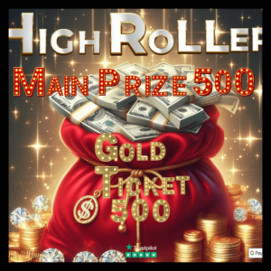 £3000 HIGH ROLLER INSTANT WINS COMPETITION VERY LOW ODDS FOR £9.99