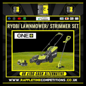 Ryobi Cordless Lawnmower & Trimmer (Cash Alt. £150)