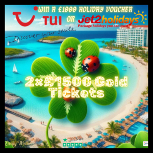 £1000 HOLIDAY VOUCHER + £24000 WORTH OF INSTANT WINS COMPETITION FOR JUST £3.99