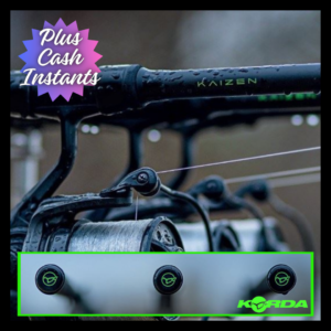 3x Korda Kaizen Green 12ft 3.5lb Carp Rods & Spod Rod (Cash Alt. £350)