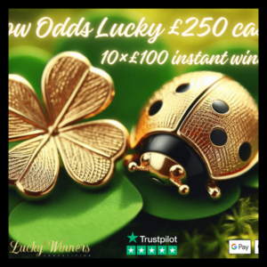 £250 TAX FREE CASH + 10X £100 CASH INSTANT WINS FOR JUST £1.99