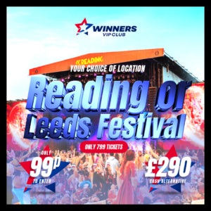 2 tickets for Reading or Leeds festival or £290 cash alternative!!