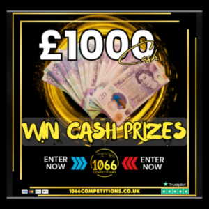 £1000 CASH – Only 550 Tickets