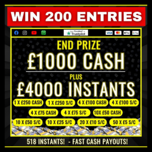 Win 200 Entries into .. (auto draw)