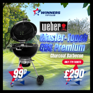 Weber Master-Touch GBS Premium Charcoal BBQ 57cm or £290 cash alternative!!
