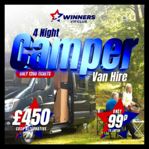 4 NIGHT CAMPER VAN HIRE or £450 cash alternative