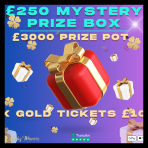 £3000 MYSTERY PRIZE 175X INSTANT WINS COMPETITION FOR JUST 59P