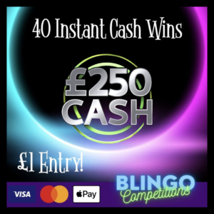 £250 + 40 Cash Wins!!