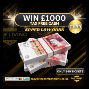 WIN £1,000 CASH – SUPER LOW ODDS!