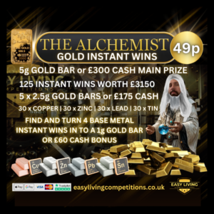 THE ALCHEMIST GOLD INSTANT WINS