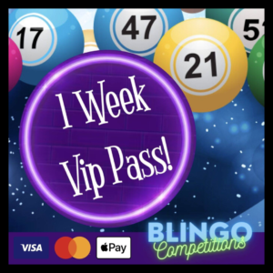 VIP Pass Prize Bingo