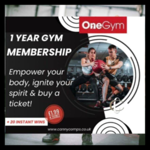ONE GYM 1yrs MEMBERSHIP or CASH