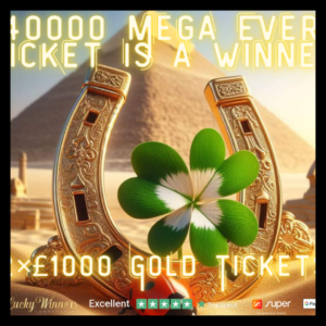£40000 MEGA EVERY TICKET WINS INSTANT WINS COMPETITION FOR JUST £2.99 (33% RETURN GUARANTEED)