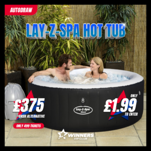 Lay-Z-Spa Hot Tub or £375 CASH!