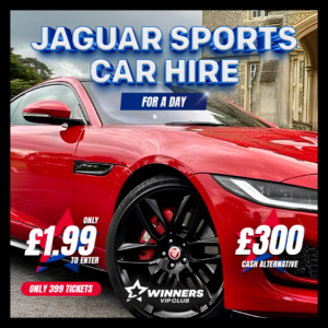 JAGUAR F TYPE SPORTS CAR FOR A DAY or £300 CASH!