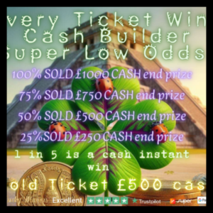Every Ticket Wins Cash Builder Edition Super Low Odds For £24.99