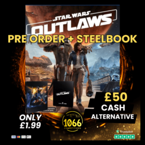STAR WARS OUTLAWS PREORDER + STEELBOOK (ONLY 66 TICKETS)