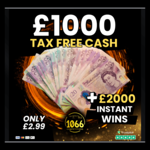 £1000 CASH PRIZE + £2000 INSTANT WINS