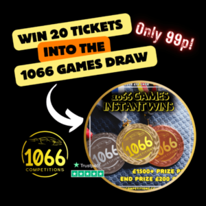 WIN 20 TICKETS INTO THE 1066 GAMES INSTANT WINS