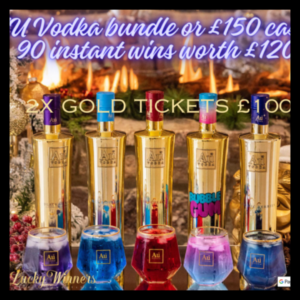 AU Vodka Bundle + 90x Instant Wins Competition (Last Instant Win Remaining Claimed Wins £100 Cash Bonus)