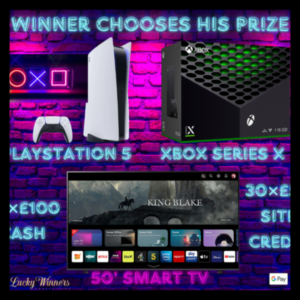 Win 50” Smart TV, Xbox Series X Or PlayStation 5 Instant Wins Competition For Just 88p