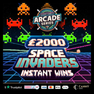 £2000 SPACE INVADERS + £150 END DRAW